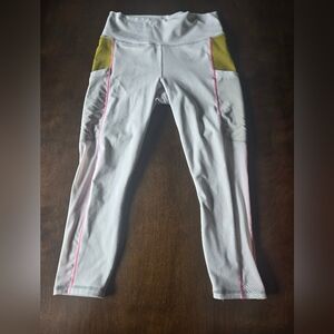 Fabletics PowerHold Light Gray Athletic Leggings